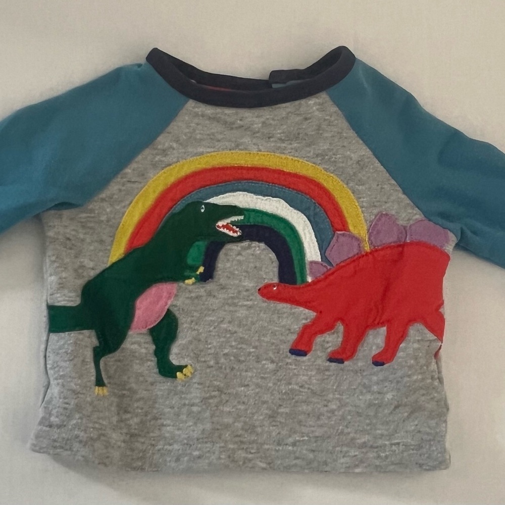 Baby Boden Brand, size 3-6 month, Dinosaur embroidered Kids Shirt